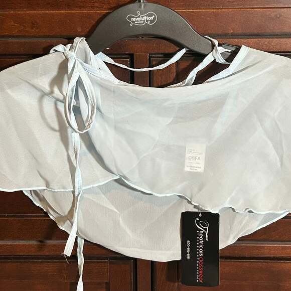 Theatricals Dresses & Skirts - Theatricals Light Blue Chiffon Sheer Ballet Wrap Skirt OSFA